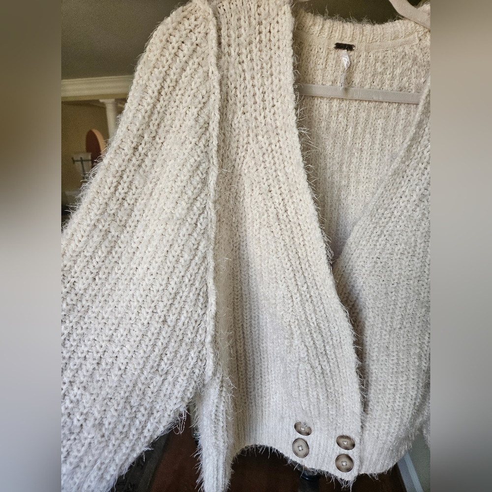Free People chunky cream dubetti sweater - Picture 8 of 13